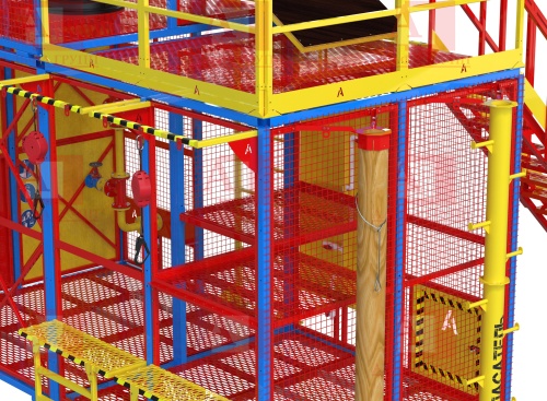 Учебно-тренировочный полигон СПАСАТЕЛЬ ПС15-02-5-03 от АЛЬФА ГРУПП для практических занятий на высоте и в замкнутом пространстве с применением средств индивидуальной защиты и стационарных анкерных систем.   Учебно-тренировочный полигон СПАСАТЕЛЬ ПС15-02-5-03 от АЛЬФА ГРУПП для практических занятий на высоте и в замкнутом пространстве с применением средств индивидуальной защиты и стационарных анкерных систем.