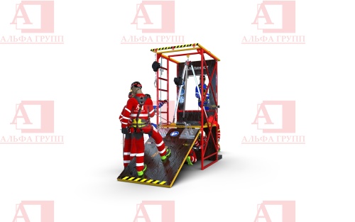 Учебно-тренировочный полигон Альпинист-2-0 (2,7м + без бревна) от АЛЬФА ГРУПП для практических занятий на высоте и в замкнутом пространстве с применением средств индивидуальной защиты и стационарных анкерных систем.  